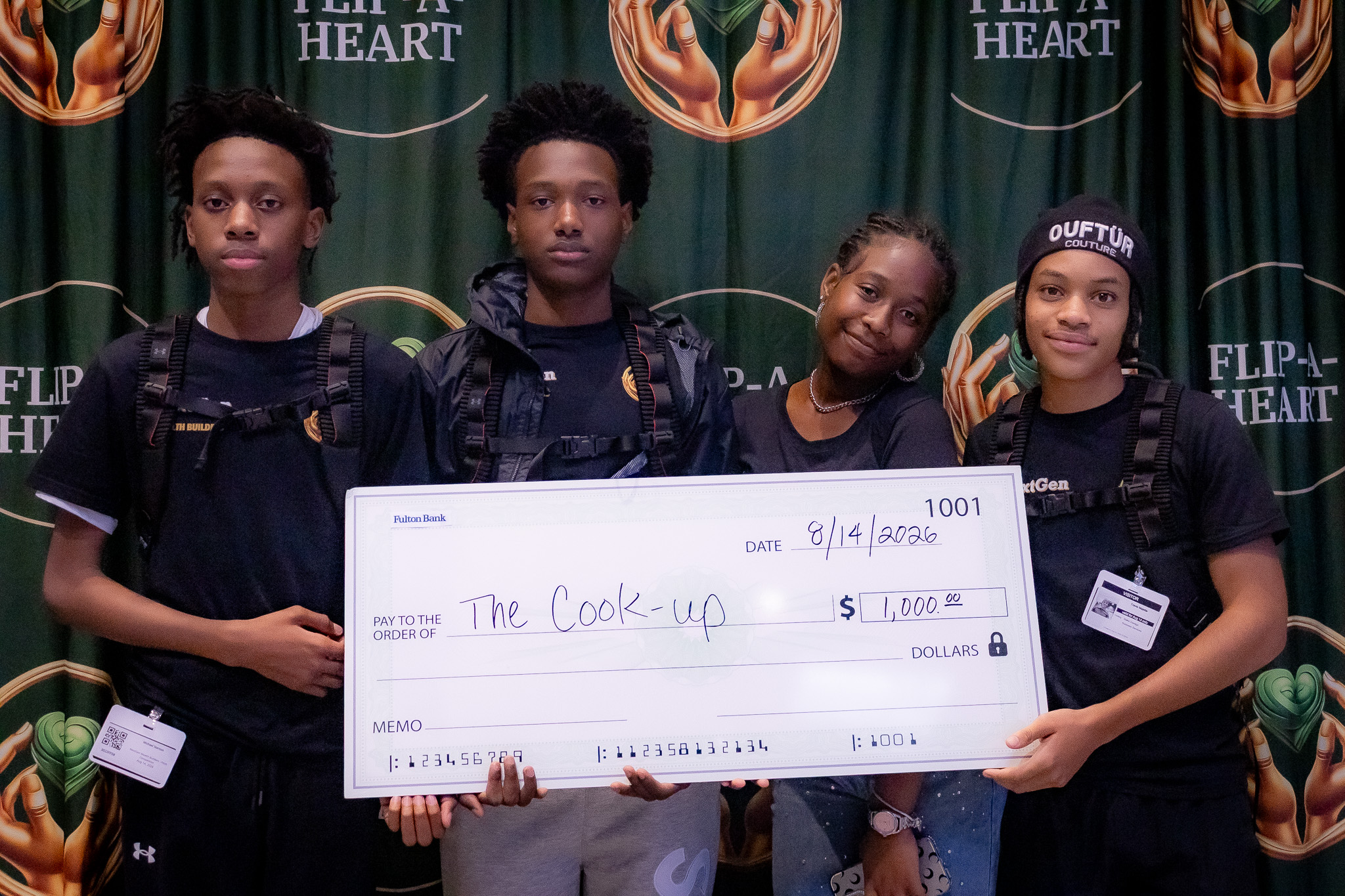Youth founder recognition during the Pitch Day awards