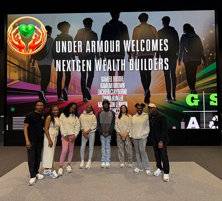 NextGen youth founders together on stage