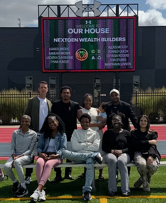 Flip-A-Heart youth and leaders together outside